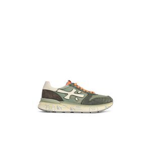 Premiata 'Mick' Green Leather Blend Sneakers Men